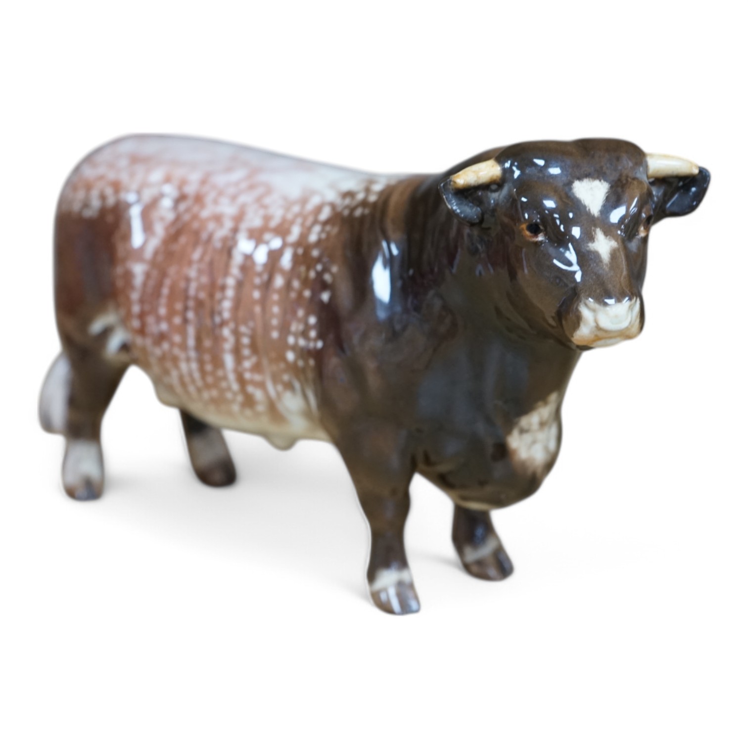 A Beswick porcelain model of a ‘Lord Oxford’ bull, 22cm. Condition - good